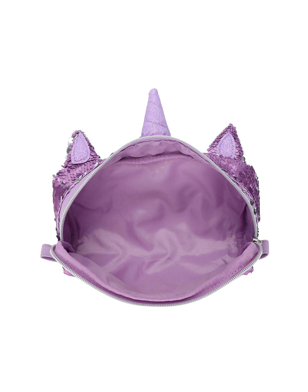Cute Purple Unicorn sequin pencil case