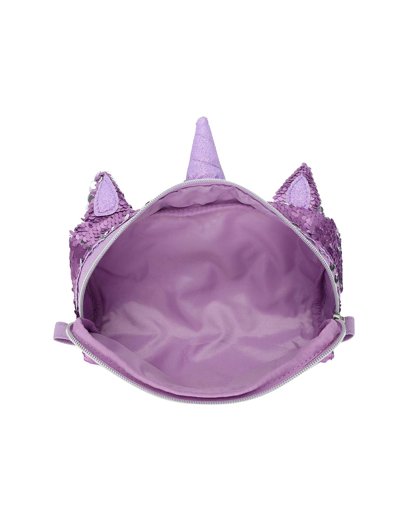 Cute Purple Unicorn sequin pencil case