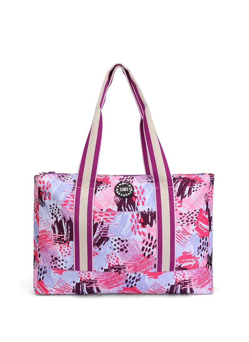 Purple Art and Ice-Cream Double Face Tote Bag