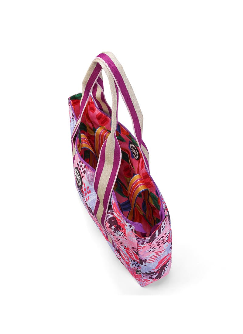 Purple Art and Ice-Cream Double Face Tote Bag