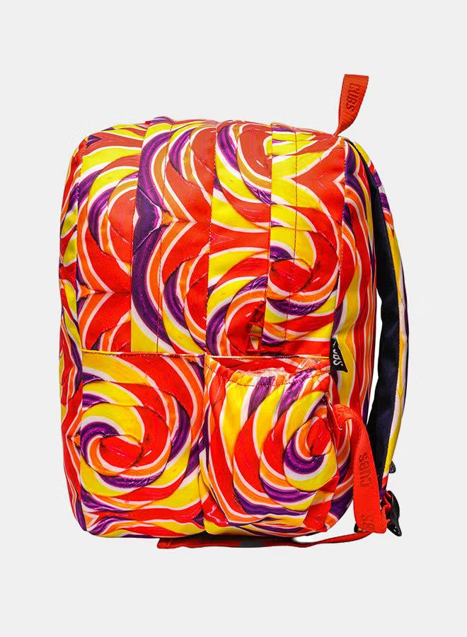 Purple & Red Candy Cane backpack Big & Basic