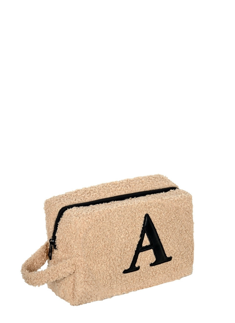 Fur Pouch with letter A