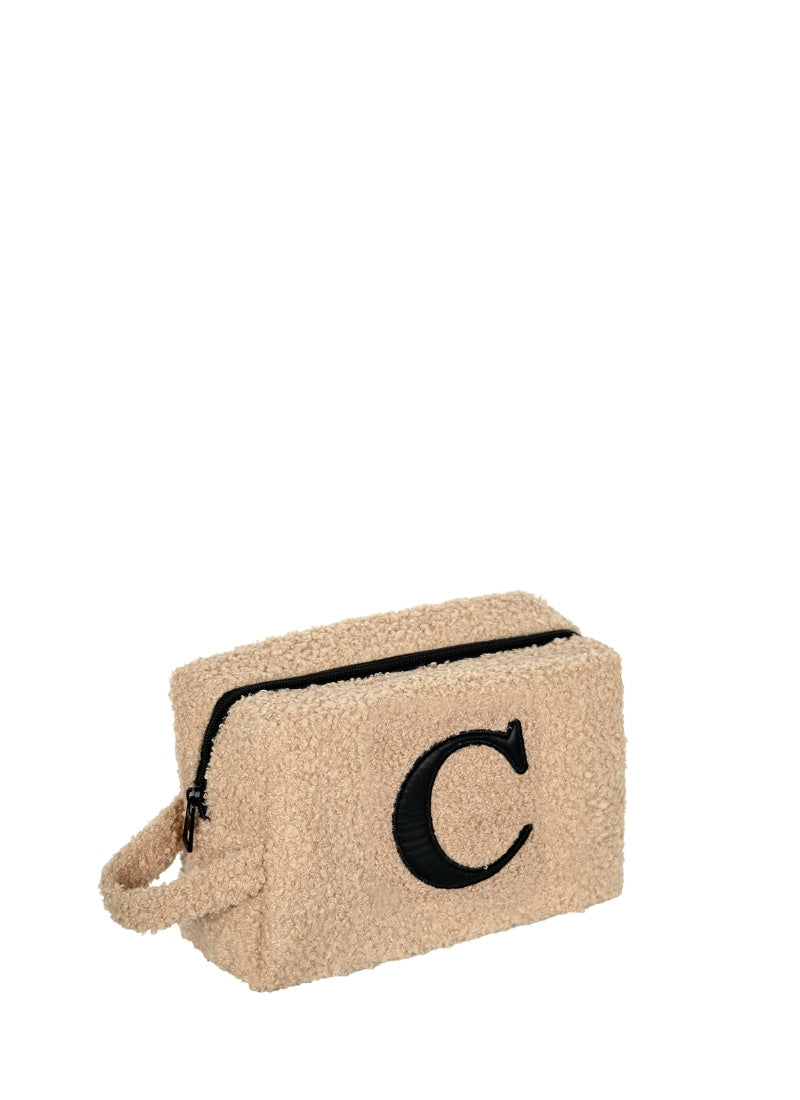 Fur Pouch with letter C