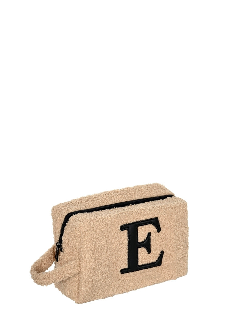 Fur Pouch with letter E