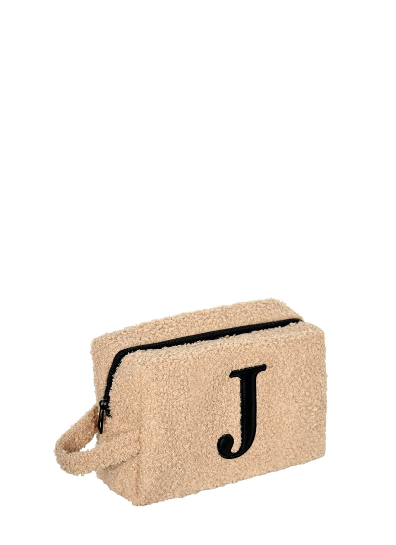 Fur Pouch with letter J