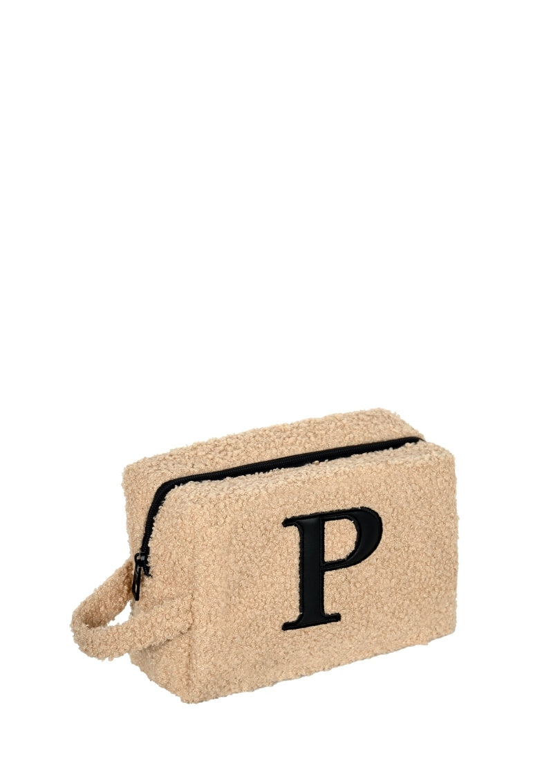 Fur Pouch with letter P
