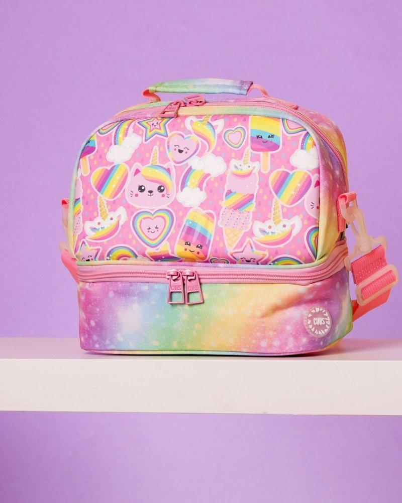 Rainbow Cat Hard Top Lunch Bag
