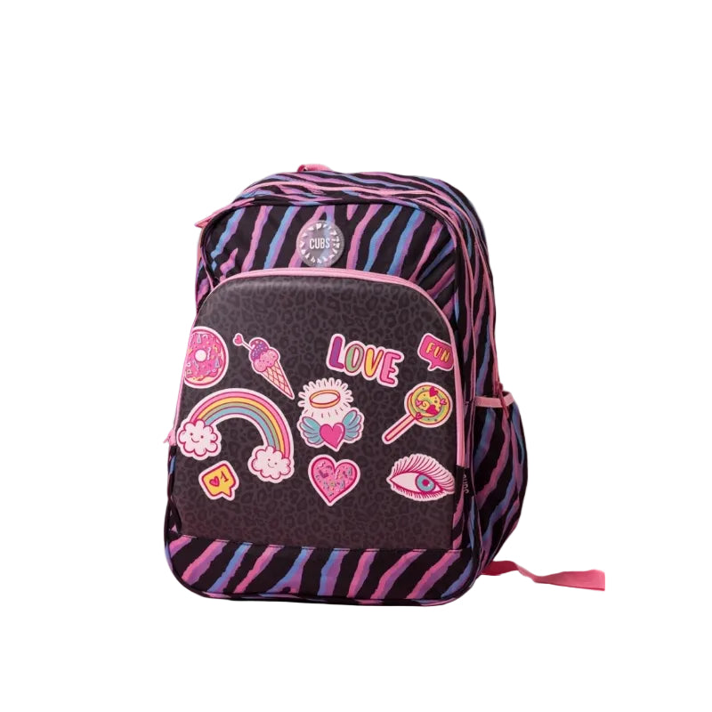 Black Leopard Gadgets Hard Top Backpack