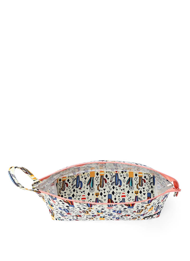 White Cactus Large Pouch