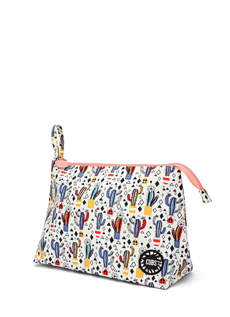 White Cactus Large Pouch