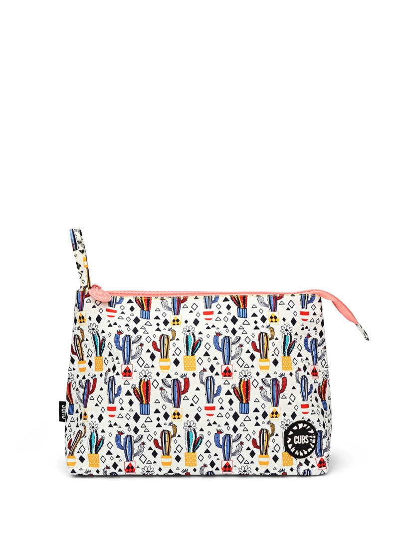 White Cactus Large Pouch