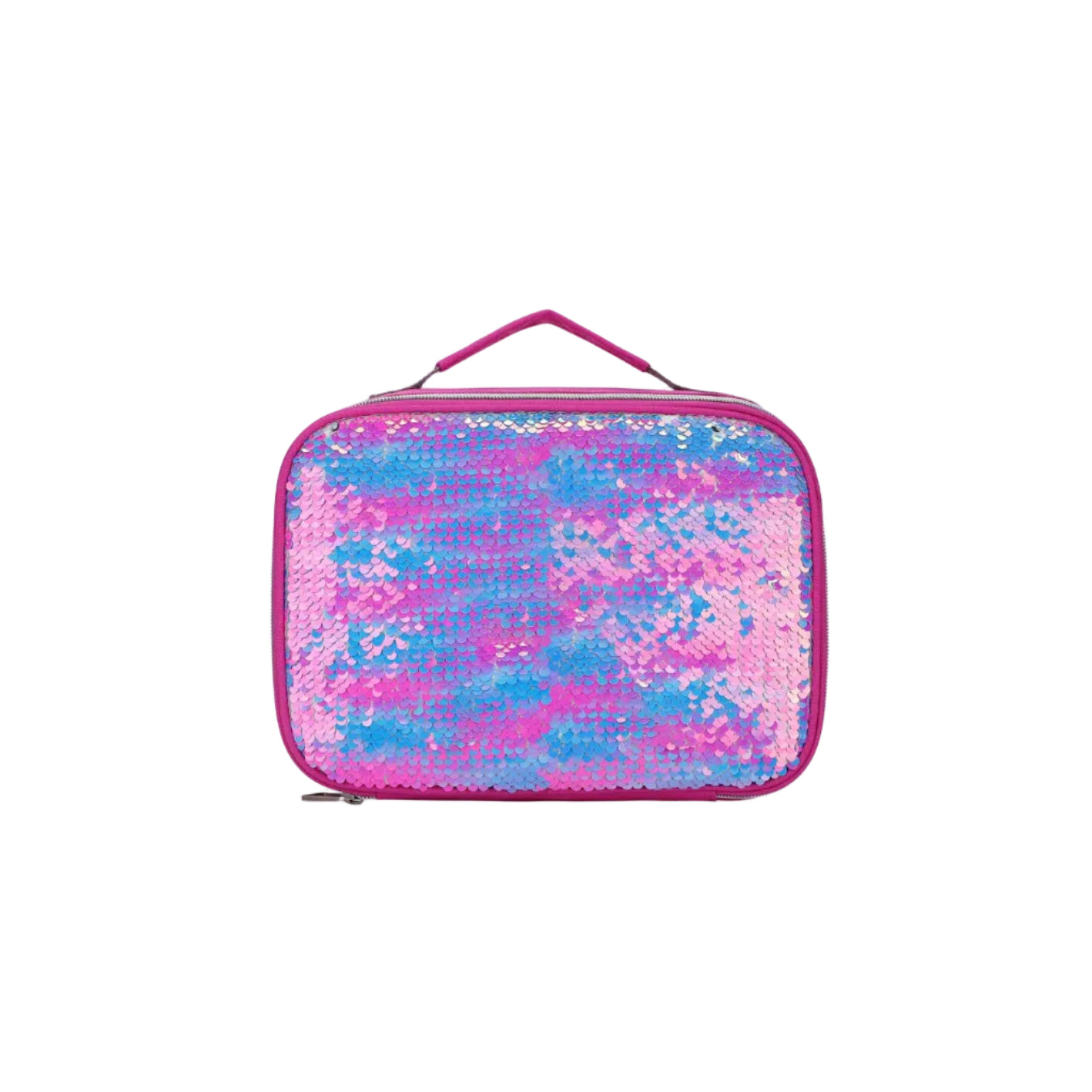 Multicolor sequin lunch bag
