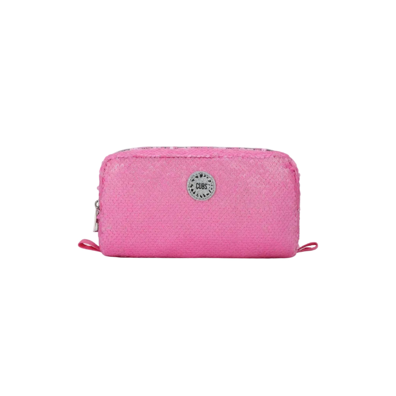 pink sequin pencil case