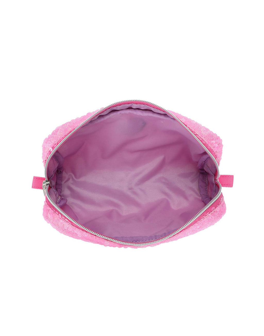 pink sequin pencil case