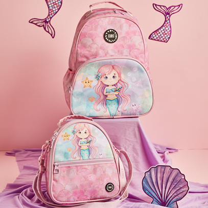 Mermaid Purple Hair Backpack