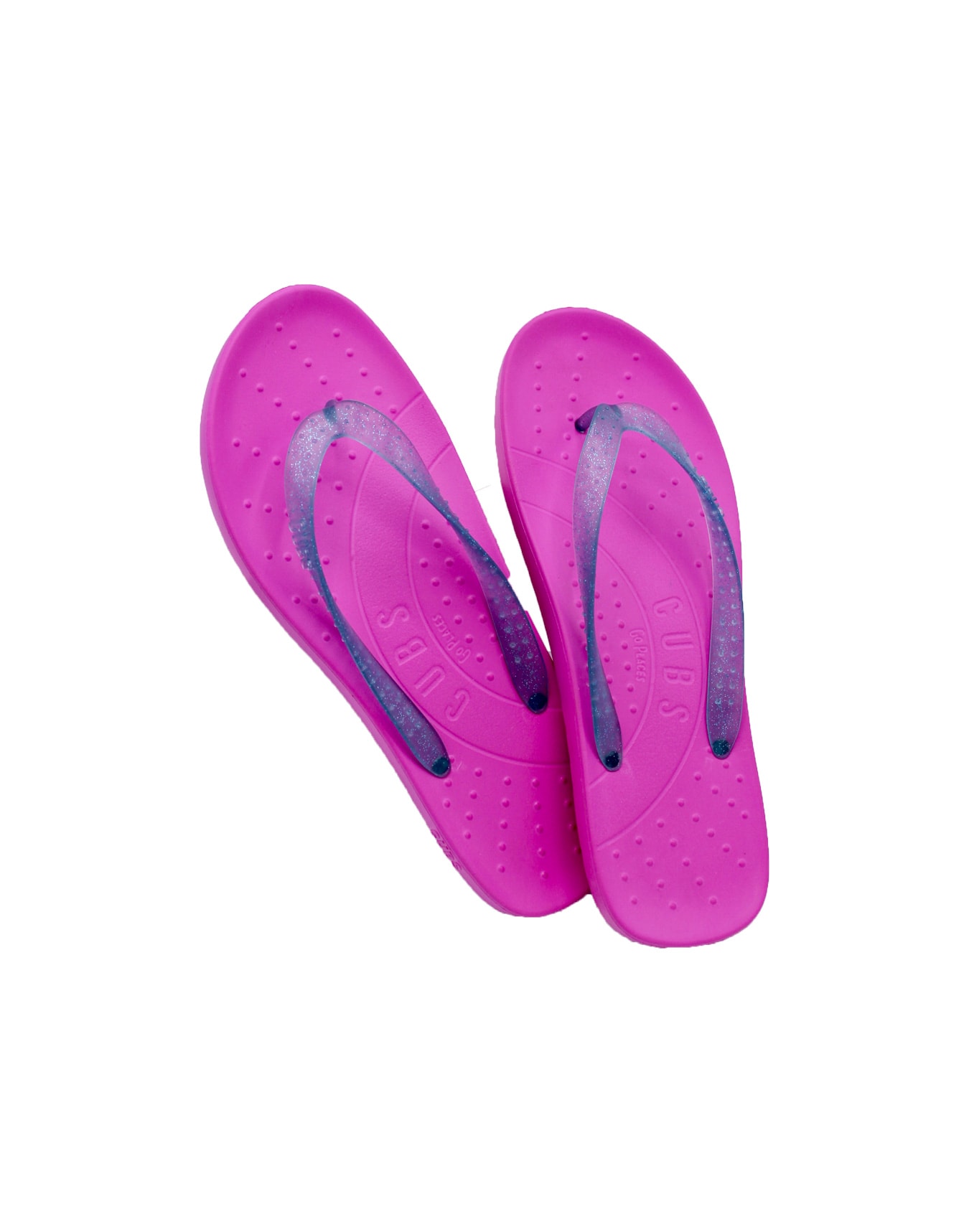 Bali Flip Flop Pink with Glitter Strap 