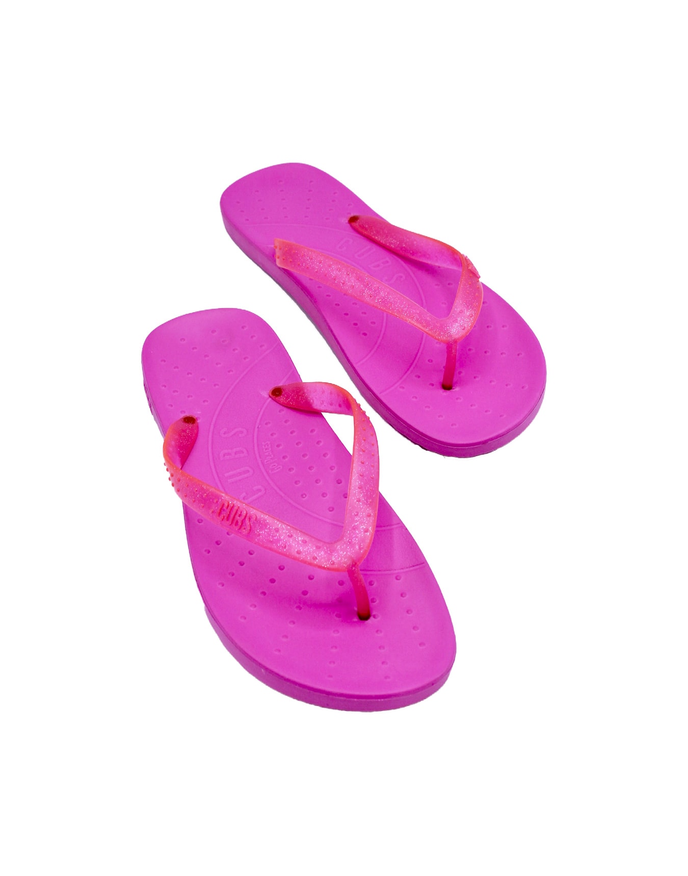 Bali Flip Flop Pink with Glitter Strap / Cubs Go Places