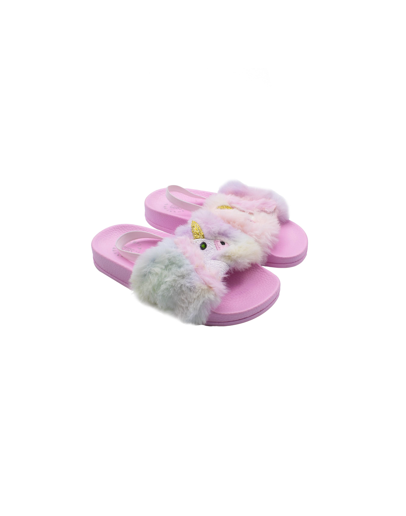 Appliquéd slippers - Pink/Unicorn - Kids