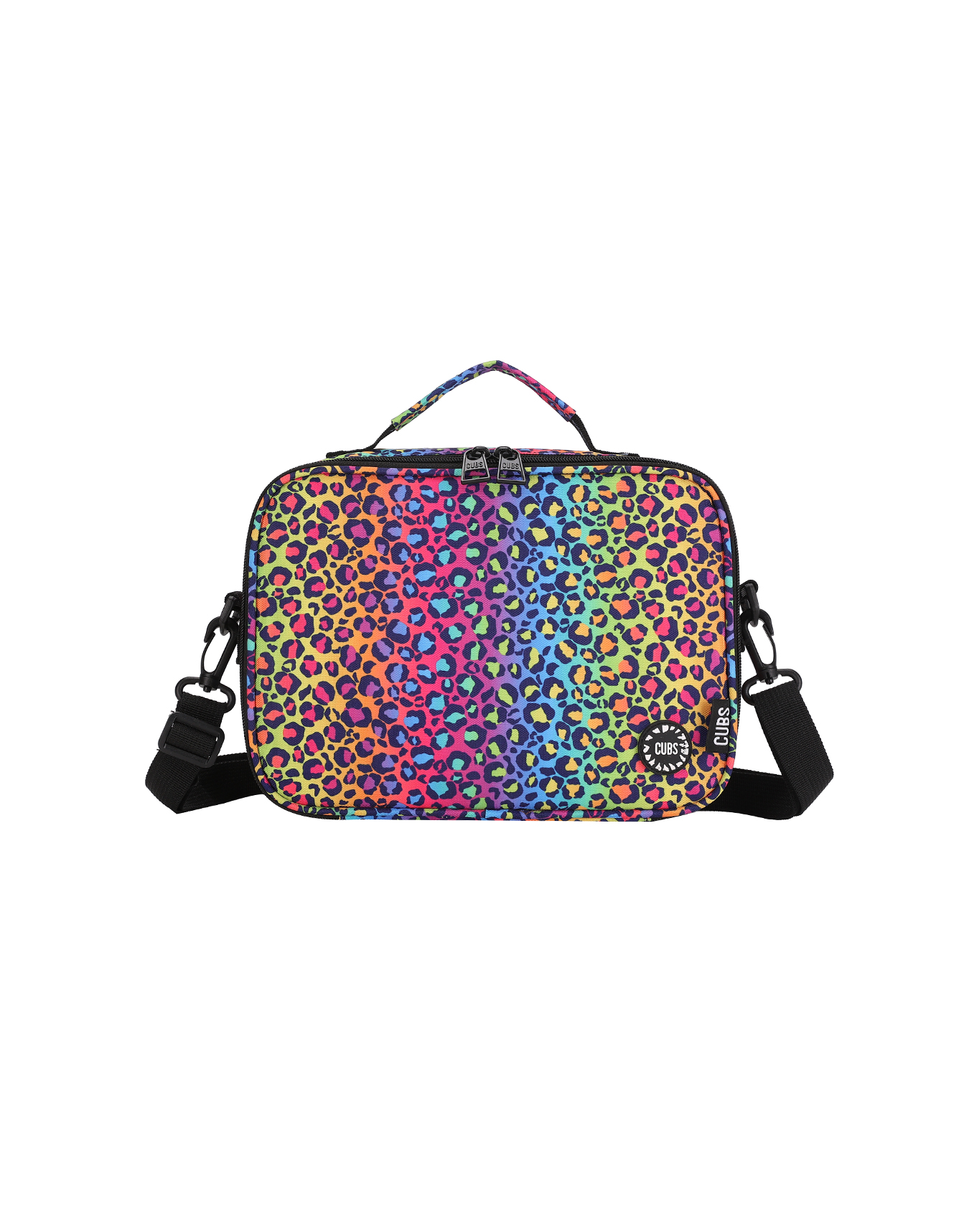 Rainbow Leopard Classic Lunch Bag With Shoulder Strap